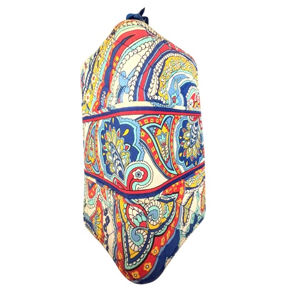 Vera Bradley Marina Paisley Floral Quilted‎ Accordion Wallet Zip Around Wallet - Picture 3 of 5